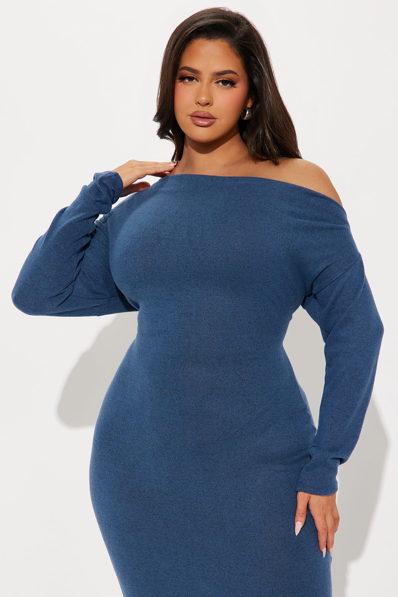 Sweater Maxi Dress - Blue