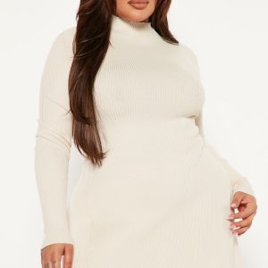 Sweater Mini Dress - Cream