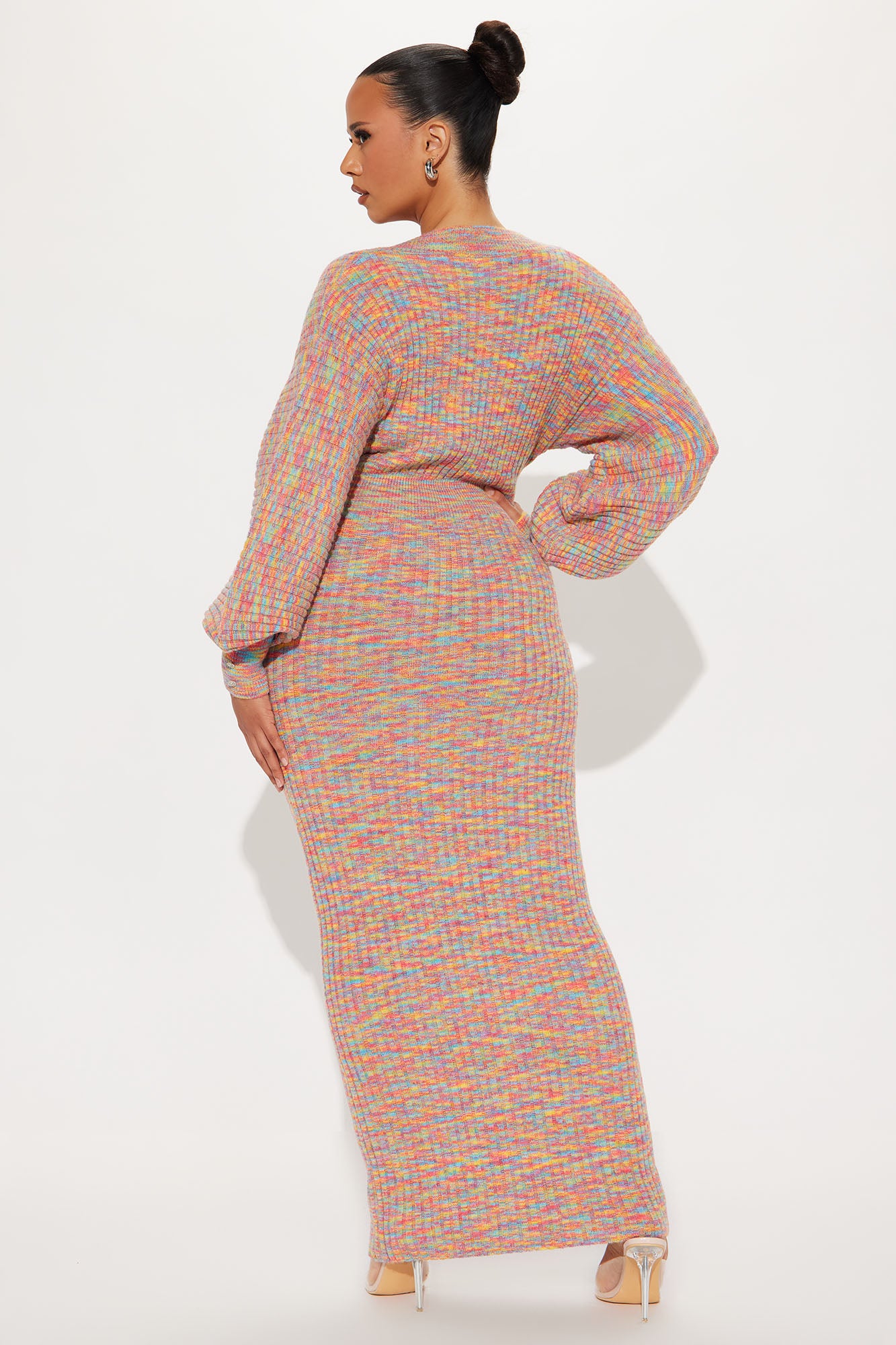 Sweater Maxi Dress - Multi Color - Image 4